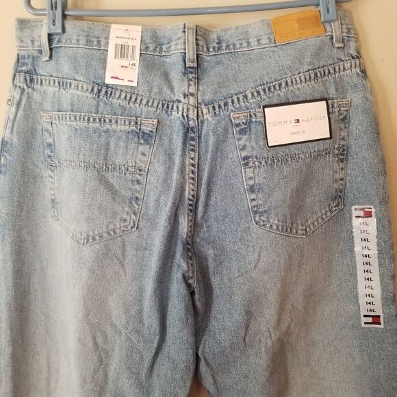Y2K Tommy Hilfiger Vintage 2002 Straight Leg Denim Size 14 NWT - Picture 4 of 8